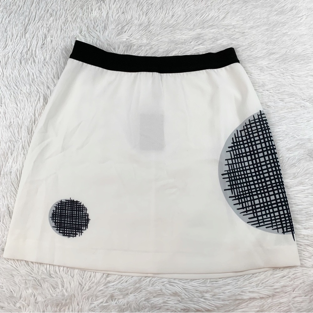 Cop. Copine New Kiera dot a-line mini skirt Contrasting elasticated belt
